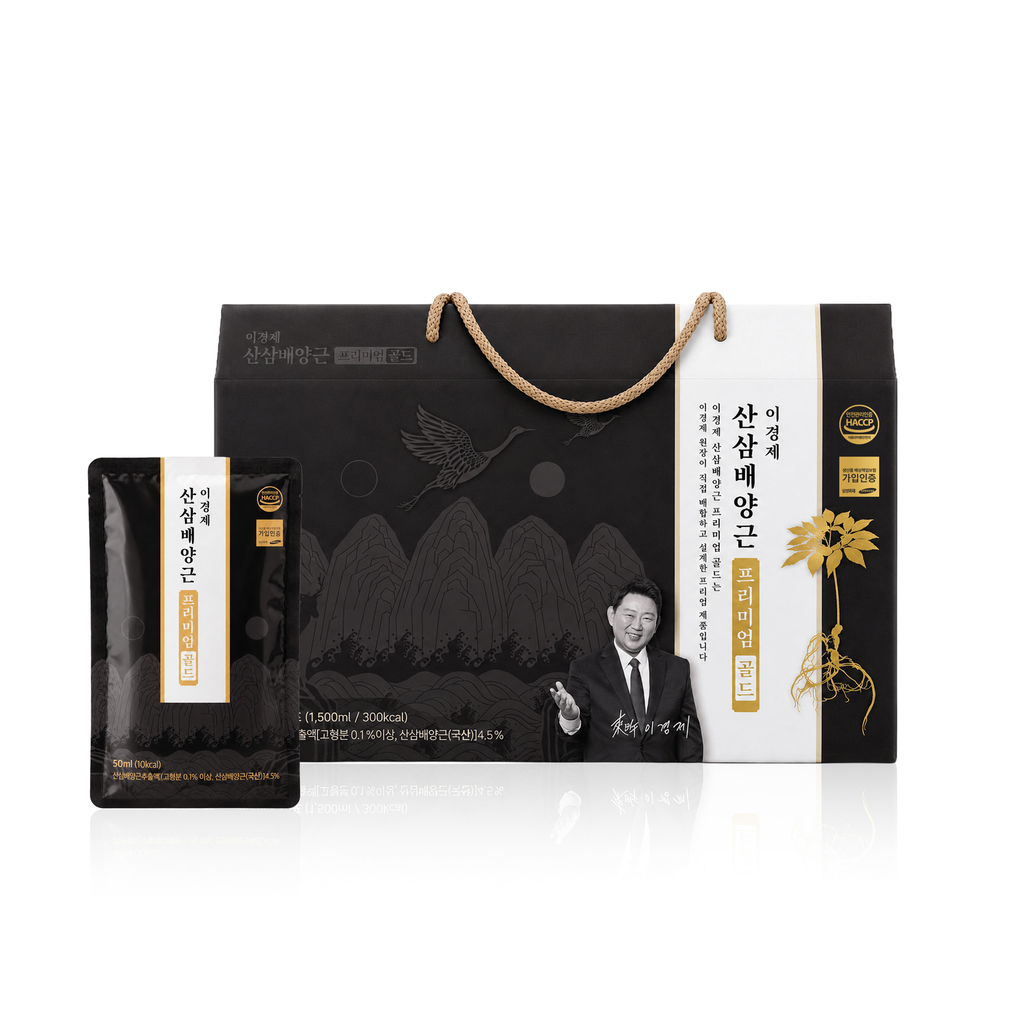 ★추석 선물★ [이경제] 산삼배양근 프리미엄 골드 50ml*30포