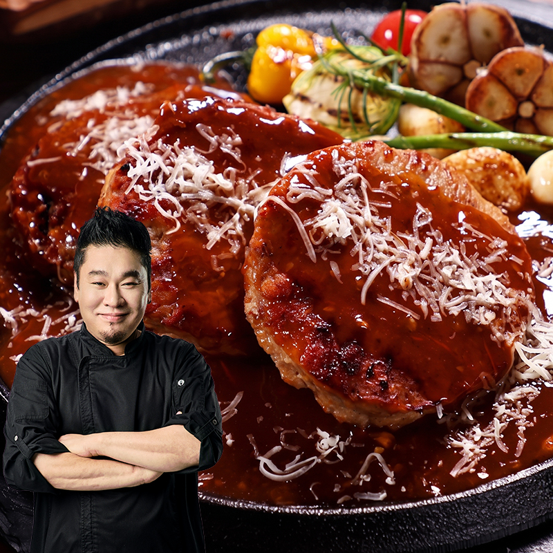 ★여름방학간식★ 레이먼킴의 한우한돈 함박스테이크 200g x 4팩 외