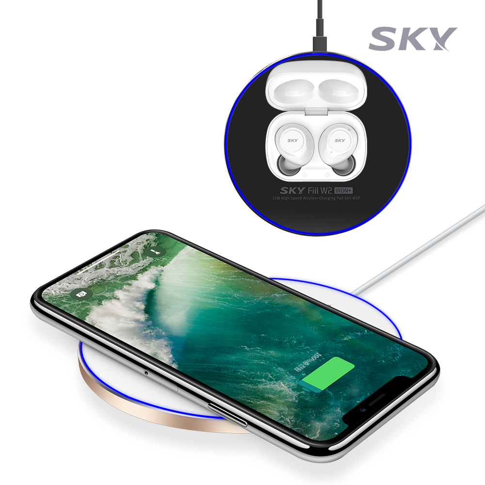 [스카이] 필 W2 아이언+ 고속 무선충전패드 SKY-W2P