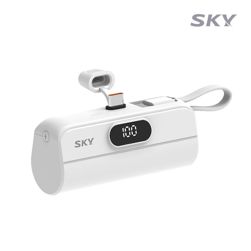 [스카이] 필 X13 Pro 2in1 LED 고속충전 20W PD 도킹형 보조배터리 5000mAh SKY-X13PD