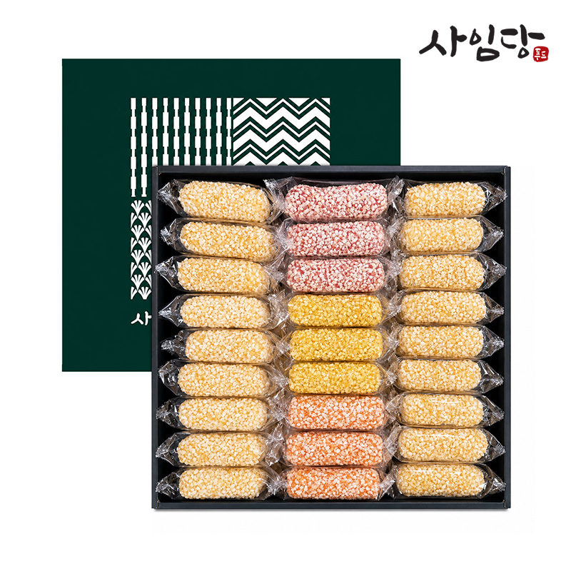 ★명절선물★ [사임당] 전통 찹쌀유과 소담세트(찹쌀유과/단호박유과/복분자유과/백년초유과)