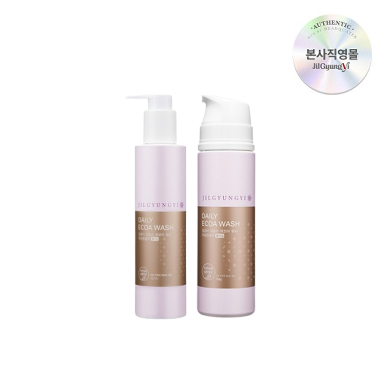 [질경이] 여성청결제 데일리 에코아워시 골드폼 150g+골드젤 200ml SET