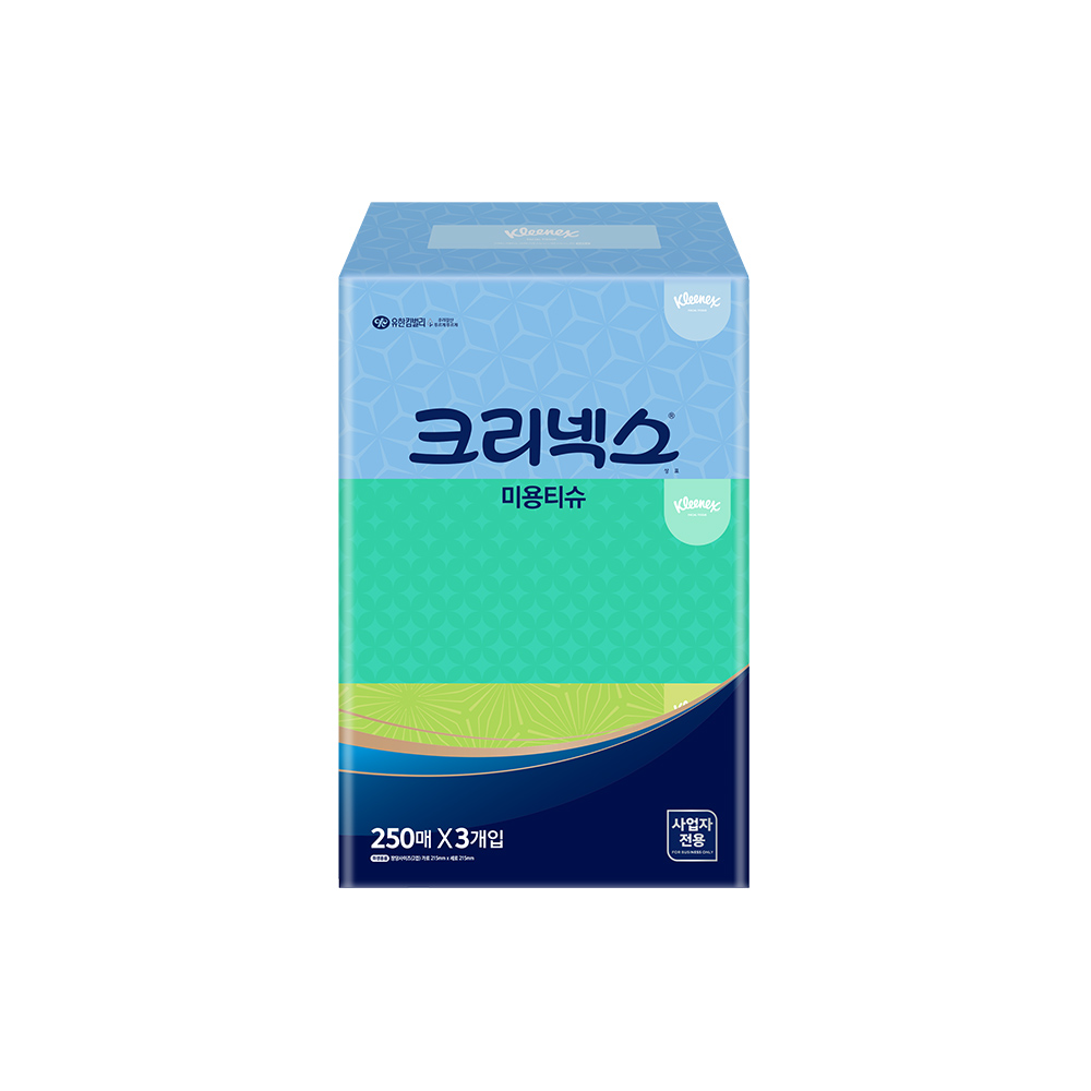 크리넥스 미용티슈 250매 콤비(3개입)