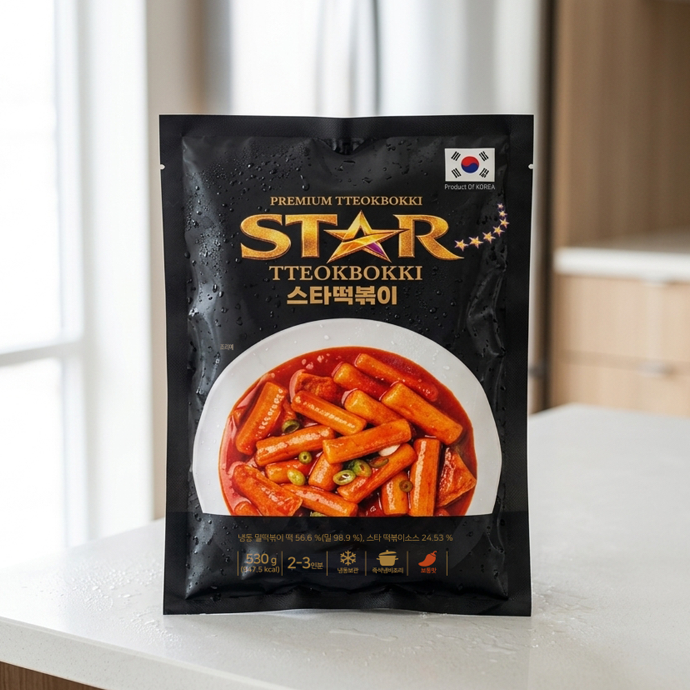 [솜이담이] BTS레시피북 영감 스페셜 스타떡볶이 530g 3팩~6팩