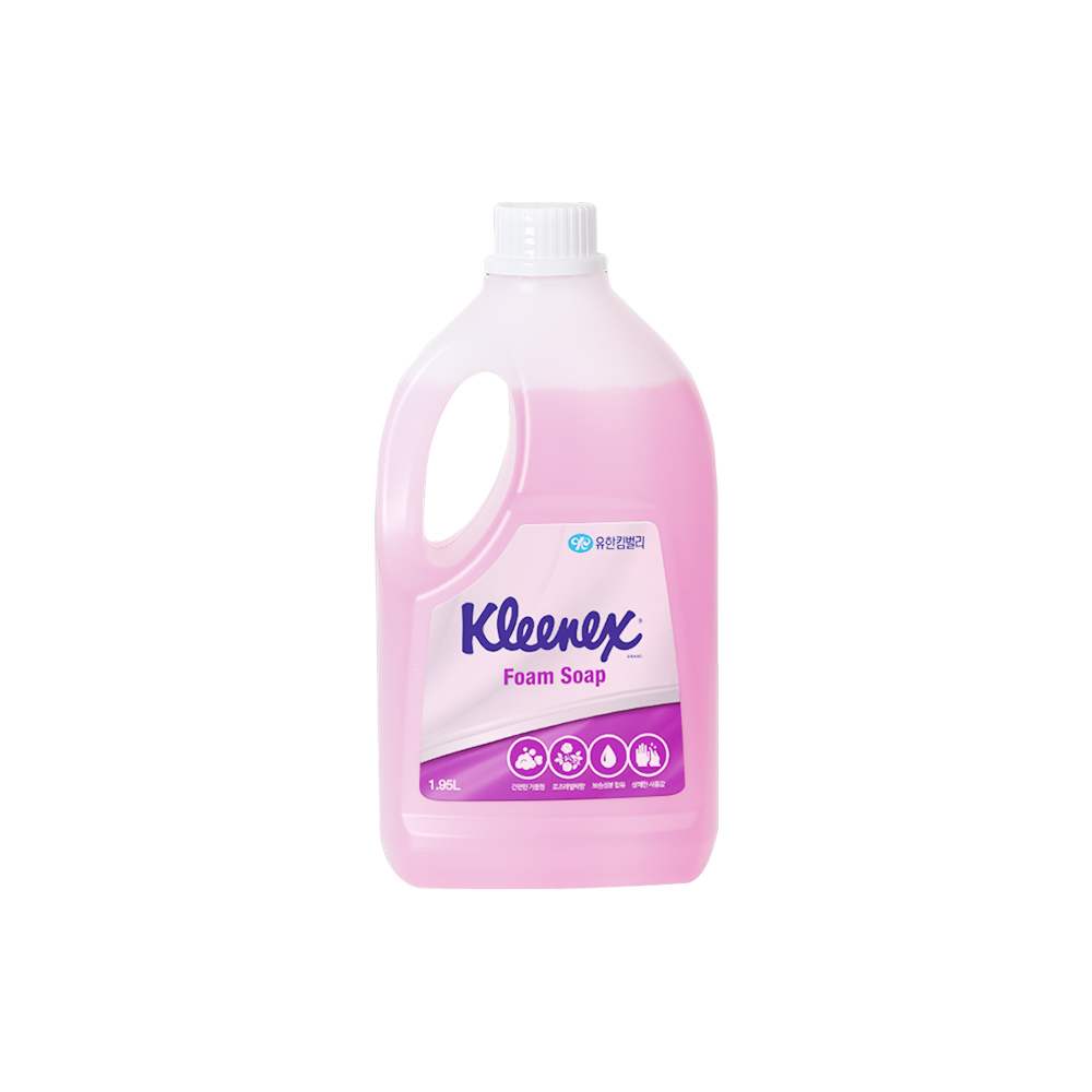 크리넥스 핸드워시 1.95L 폼솝 로즈라일락향