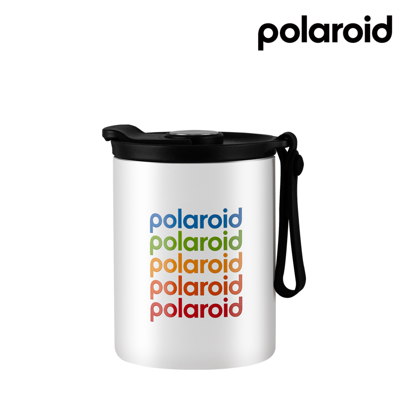 폴라로이드 레이어드 실리콘 스트랩 텀블러 400ml