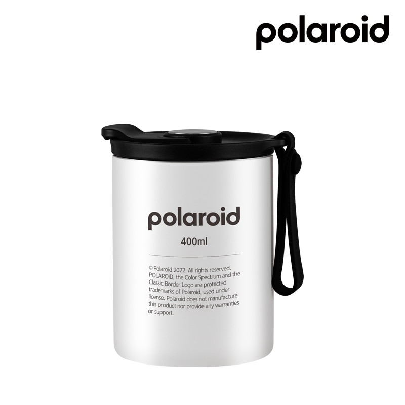 폴라로이드 라벨 실리콘 스트랩 텀블러 400ml
