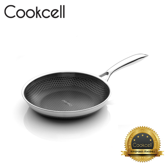 [Cookcell] 쿡셀 통3중 더블 세라믹 코팅 블랙에디션 IH 프라이팬 20cm / 품번 : 03000