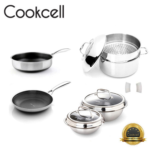[Cookcell] 쿡셀 통3중 더블 세라믹 블랙에디션 IH 9종 세트 / 품번 : 04010