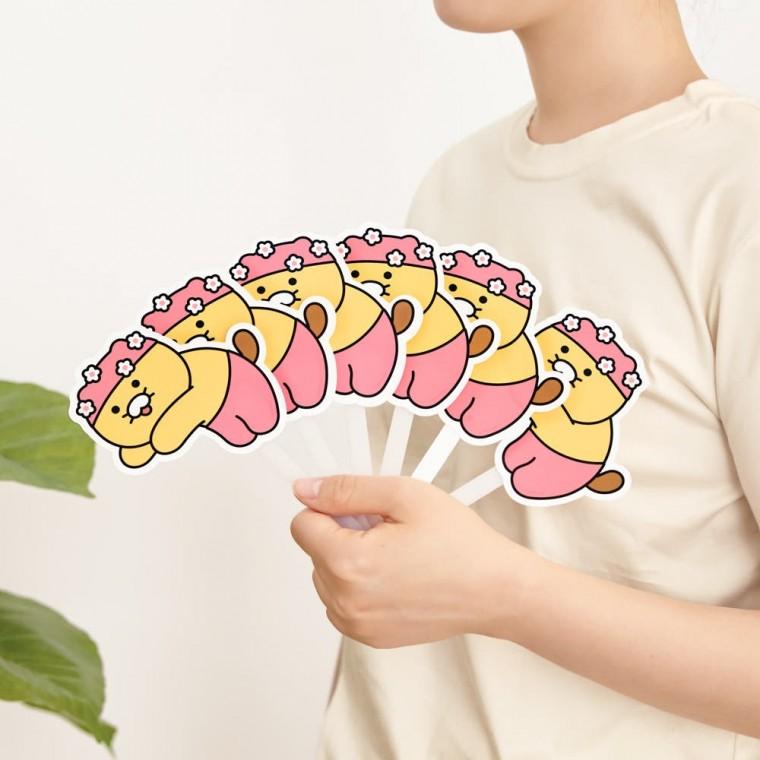 카카오프렌즈 접이식 부채 부체 수영모 여름부채