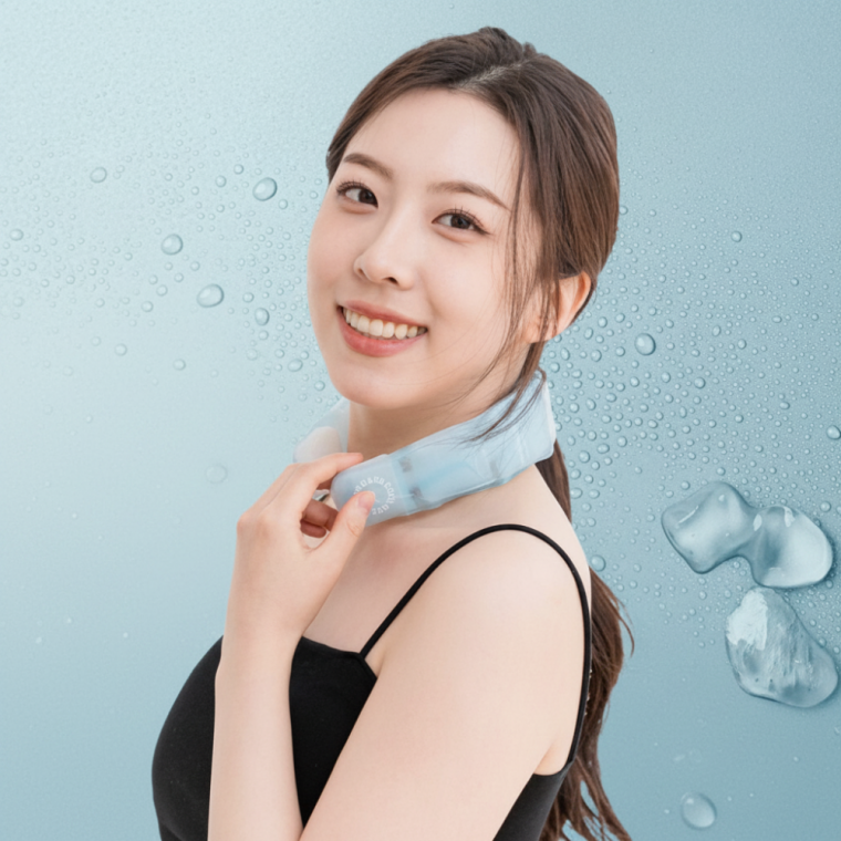 28도 자동 냉각 넥쿨러 여름 목걸이 얼음 쿨스카프