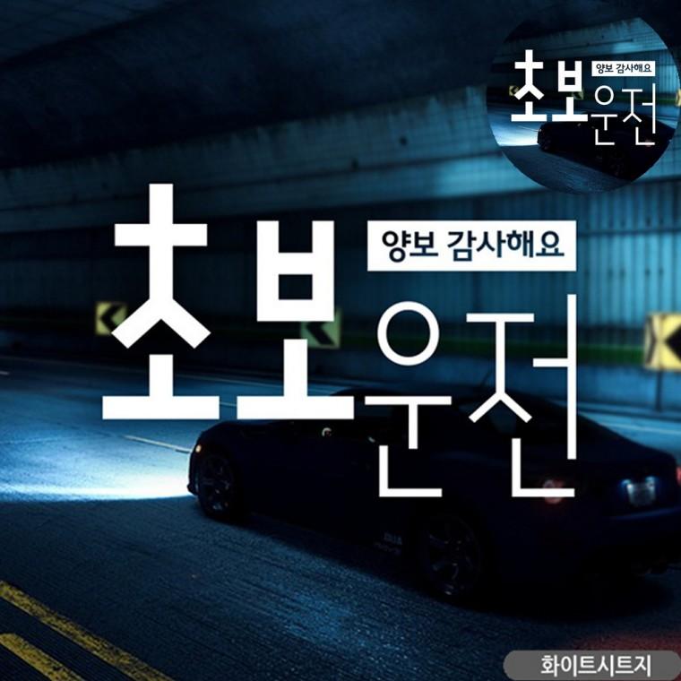 양보감사스티커 양보감사합니다차량스티커 차량스티커 차량용스티커 유리스티커 초보운전스티커 초보자동차