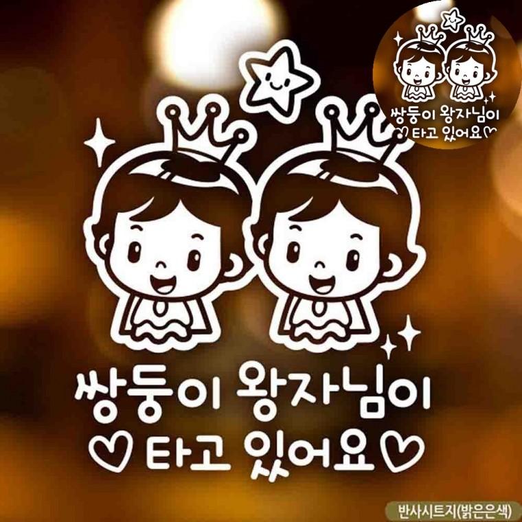 차량용스티커 쌍둥이스티커 차량스티커 자동차뒷유리스티커 자동차시트지 자동차스티커