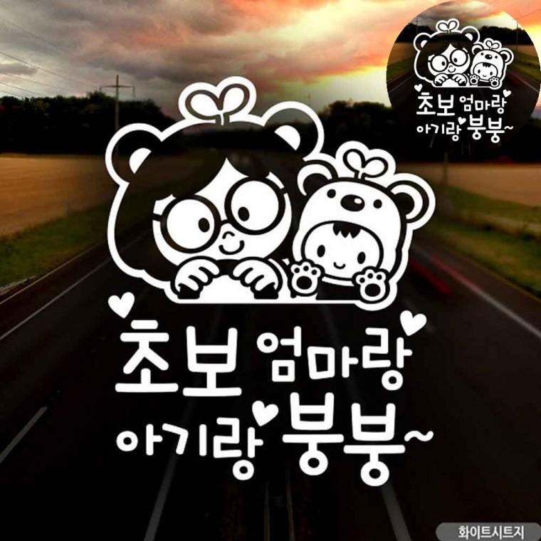 차량스티커 카스티커 왕초보스티커 자동차뒷유리스티커 초보운전스티커 차량용시트지 자동차스티커