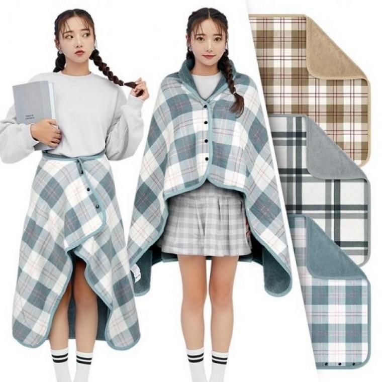 [FW255] 귀여운망토 캠핑 차량용 입는이불 학생 여행용 담요 사무실 무릎
