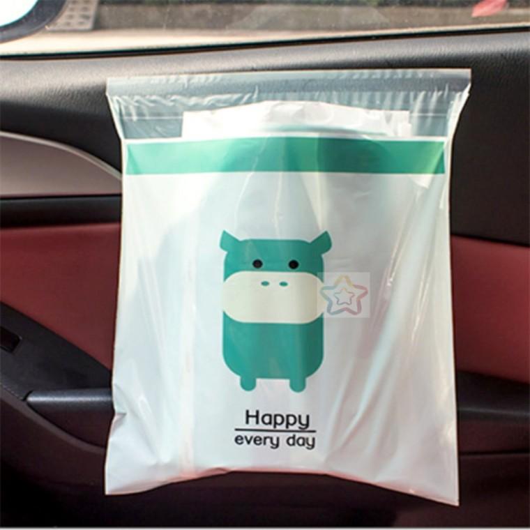 차량용 쓰레기통 15P 차량용쓰레기봉투 일회용쓰레기봉투 접착식쓰레기봉투