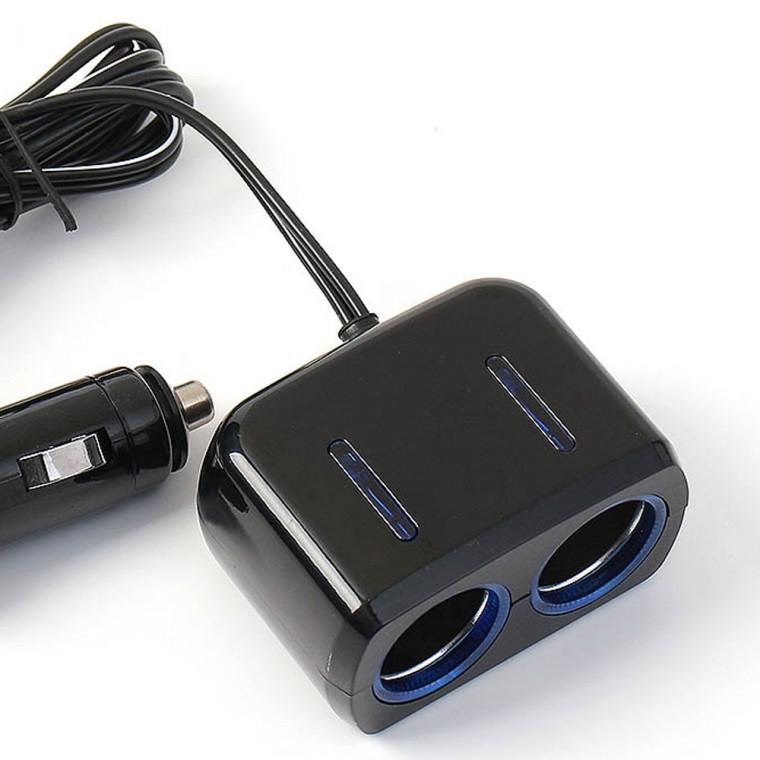 차량용 2소켓 시거잭 LED 핸드폰 자동차시거잭