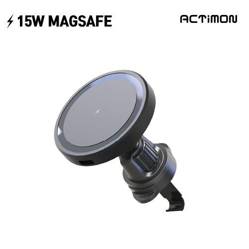 [후니케이스] 엑티몬 15W 고속 맥세이프 차량용 무선 충전기 (C-TYPE) M-MAG-CWC1