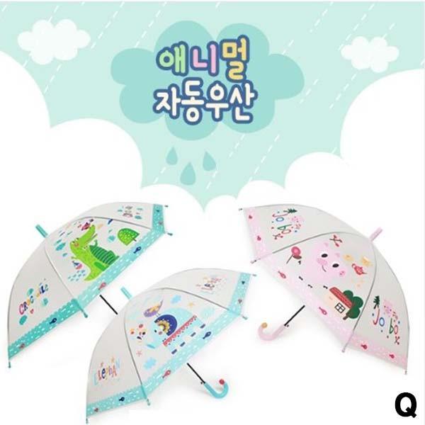 혜명마트 애니멀 자동우산 자동장우산 귀여운캐릭터우산 방풍우산 캐릭터우산 튼튼한우산