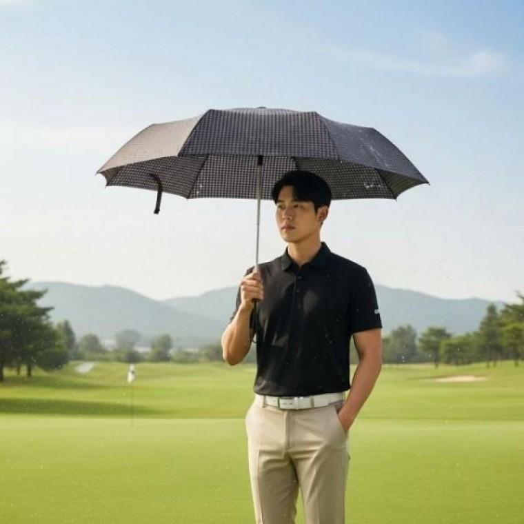 1개 대형 체크 우산 골프 블랙 장우산 비바람 65장우산 튼튼한