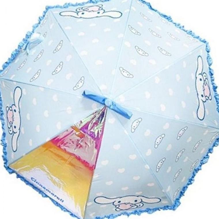 시나모롤 47cm 하트프릴 장우산 블루 1P 장마