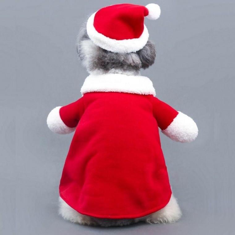 강아지 고양이 크리스마스 산타 코스튬 애완동물 의상