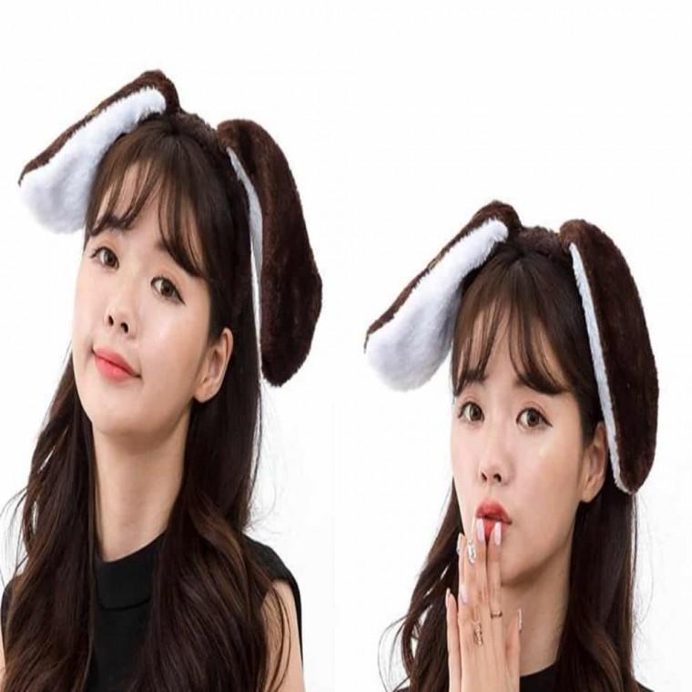 강아지 머리띠 다크브라운 이벤트머리띠 동물귀머리띠 단체머리띠 행사소품 생일축하머리띠 생일이벤트 강