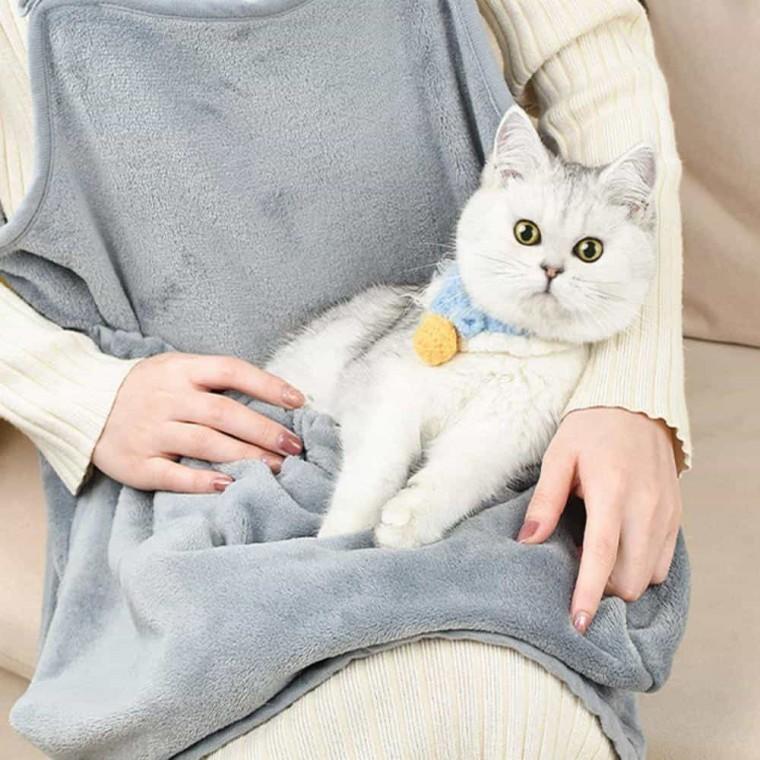반려동물담요 그루밍앞치마 고양이포대기 반려동물 미용 앞치마 강아지 고양이 캥거루 포대기 담요