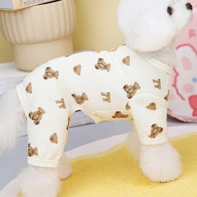 강아지 데일리 기본 베이직 올인원 나시 패션 코디