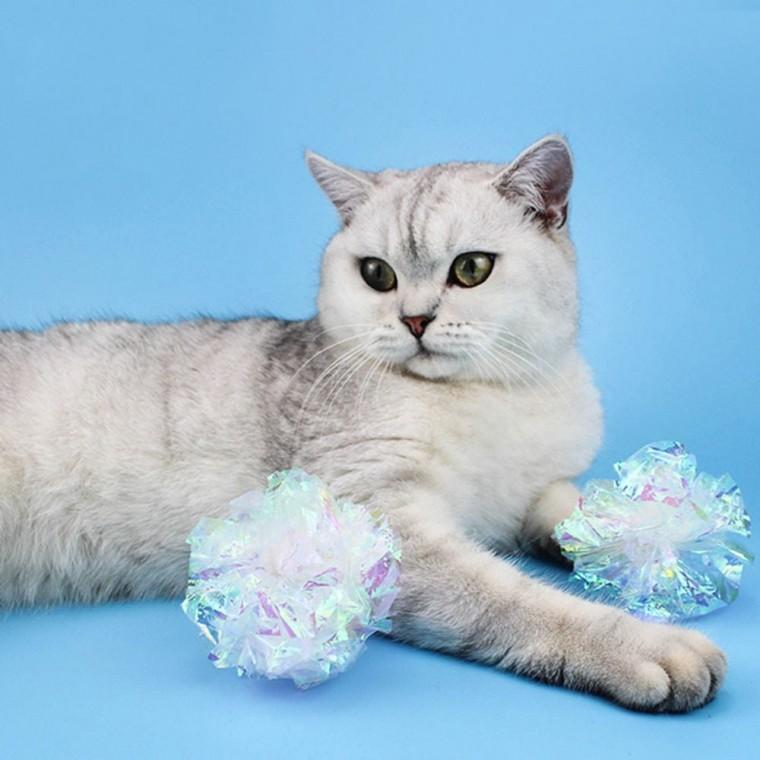 혜명잡화마트 PET 고양이 장난감 바스락 공 고양이용품 애완견용품 펫용품 강아지용품 반려용품