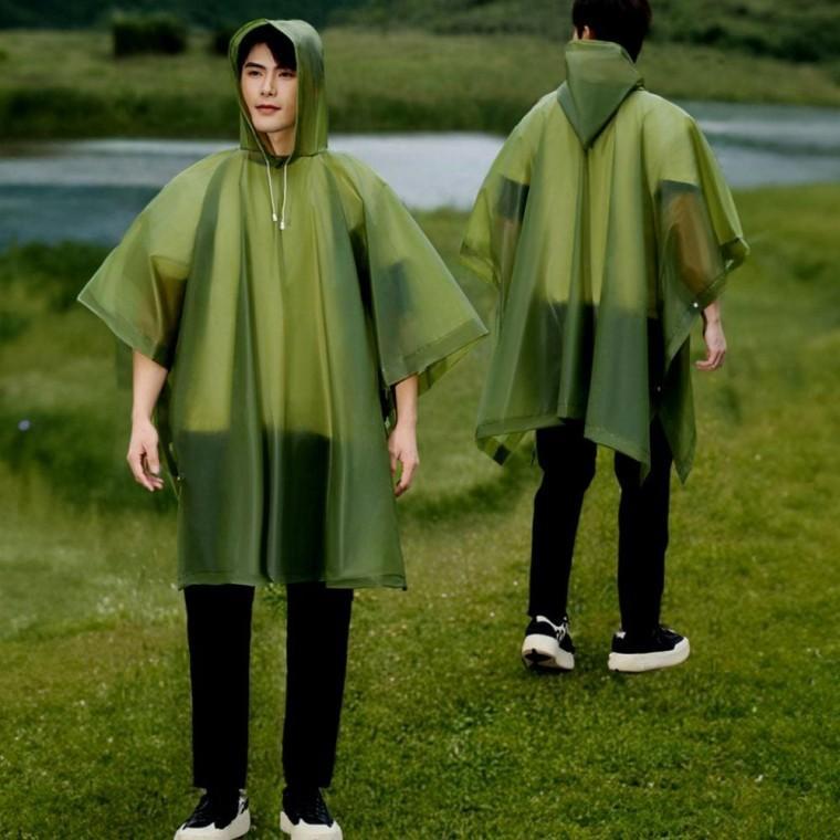 카키 판초 우비 골프우의 장마철 사무실 필수템 판쵸 학교 경량판초우비
