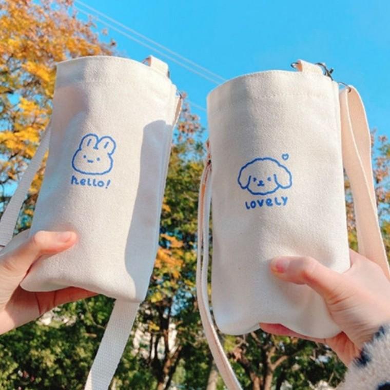 물병주머니 물통가방 텀블러에코백 보틀백 텀블러파우치 보틀파우치 에코 드링크백