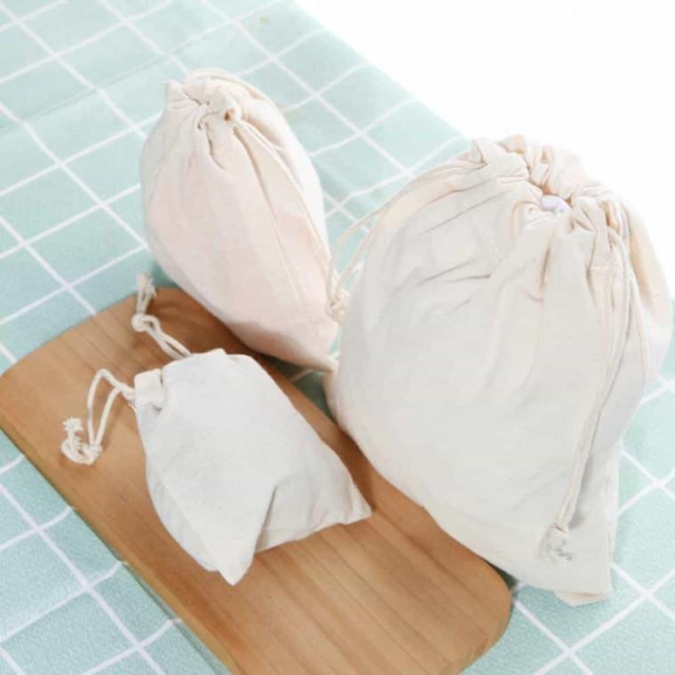 화장품파우치 더스트백 복주머니파우치 여행용 복조리 파우치 중형 에코백