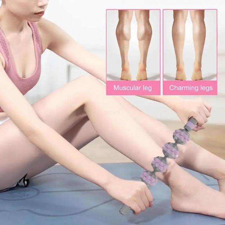 하체 롤러 4볼 마사지스틱 종아리 허벅지 마사지