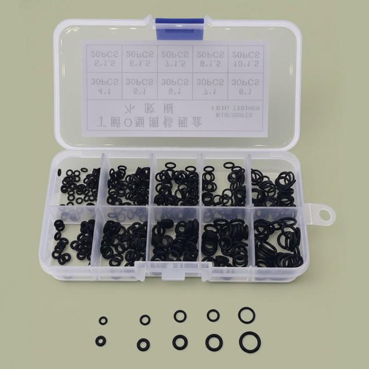 실리콘 고무패킹 오링 수리용 고무링 세트 255pcs