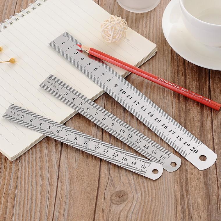 스텐 스틸 눈금자 직자 철자 15cm 20cm 30cm 측정
