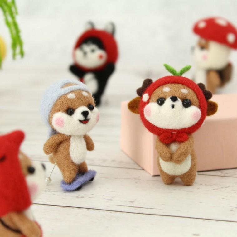 DIY 양모펠트 니들펠트 세트 펠트 공예 바늘 키트