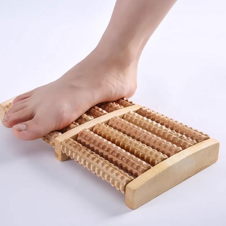 발지압 마사지기 원목 롤러형 가정용 안마기