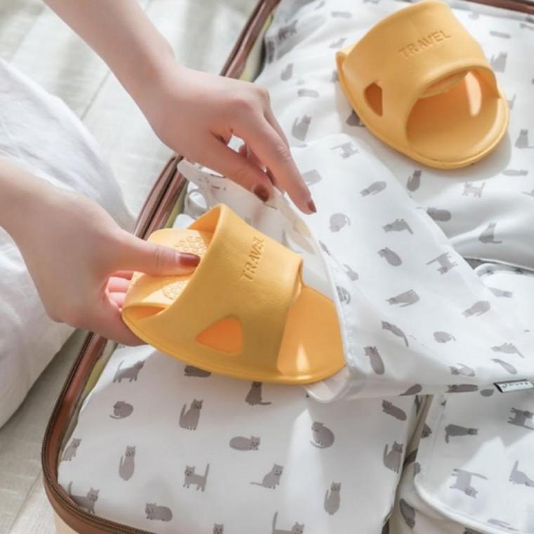 기내용 휴대용 폴딩 슬리퍼 여행용 남녀 미끄럼방지