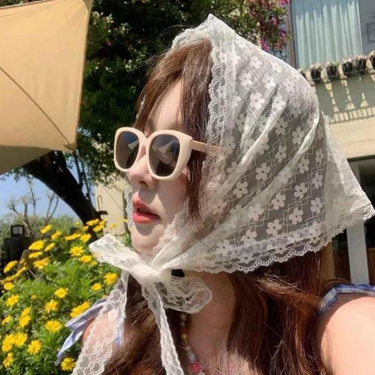 헤어스카프 레이스 터번 커치프 헤드 머리띠밴드 밴드 터번 패션잡화 여성