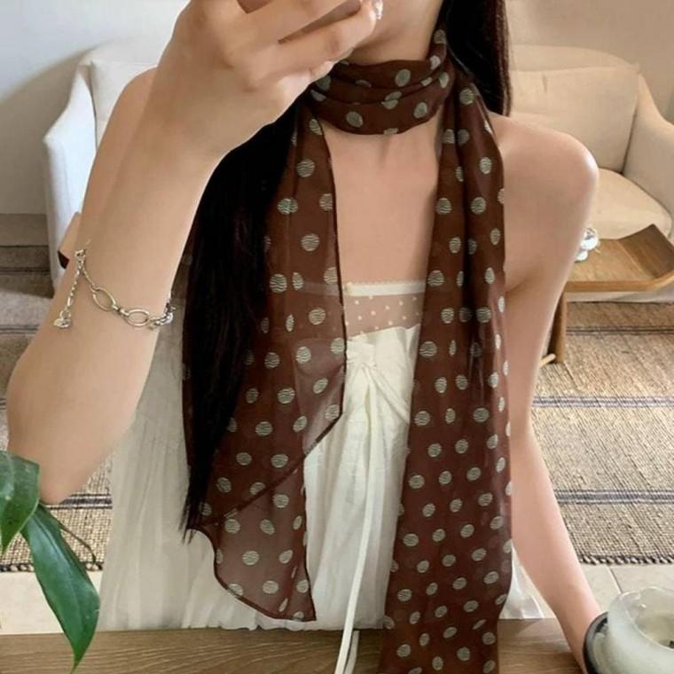 여름쁘띠스카프 얇은 목도리 넥스카프1+1