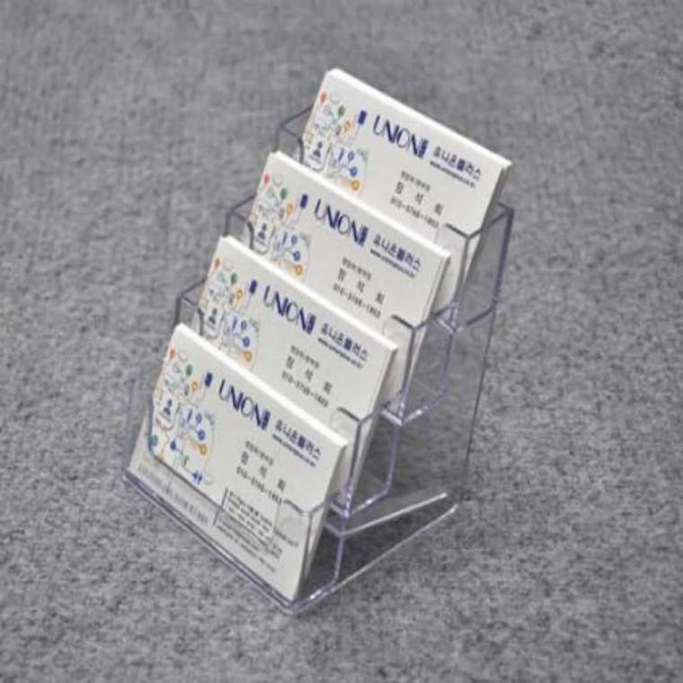 명함꽂이 4단꽂이 아크릴명함거치대 명함거치대 부동산명함