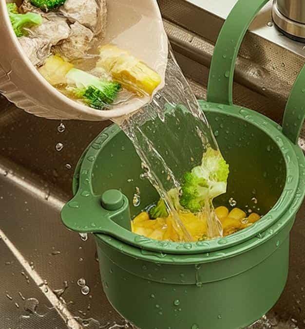 원터치 씽크대 음식물쓰레기 거름망 거치대 배수구필터 음식물쓰레기봉투거치대 싱크대거치대