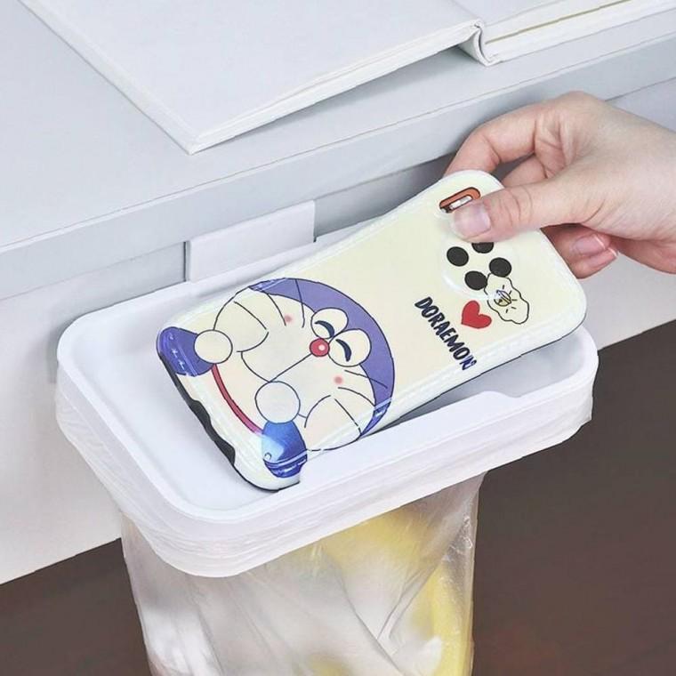 깔끔보관 실속형 싱크대 쓰레기봉투 걸이 주방 휴지통 거치대 홀더