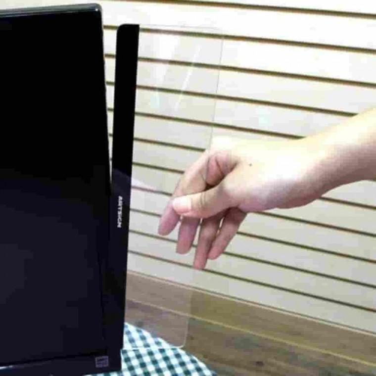 메모보드 블랙 30cm 좌우공용 모니터메모거치대 모니터메모판 사무실메모보드 사무실정리용품 메모지거치대