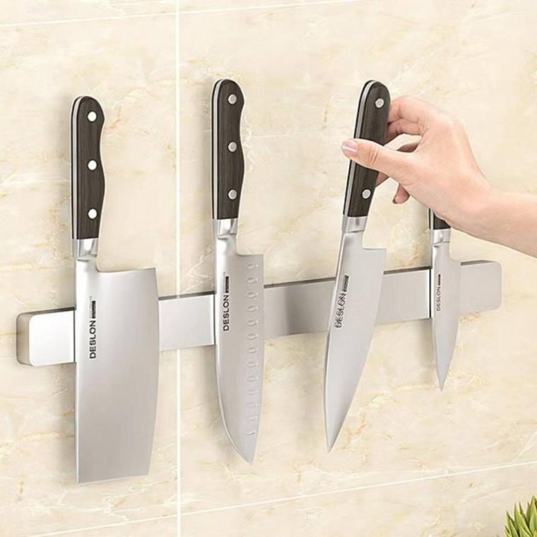 자석 칼 거치대 싱크대 칼꽂이 보관함 스텐 걸이