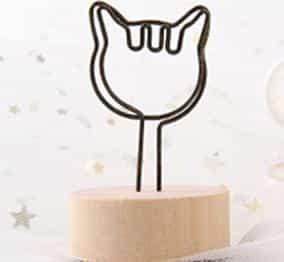 우드 메모홀더 가격표꽂이 스탠드 엽서꽂이 안내문거치대 데스크테리어