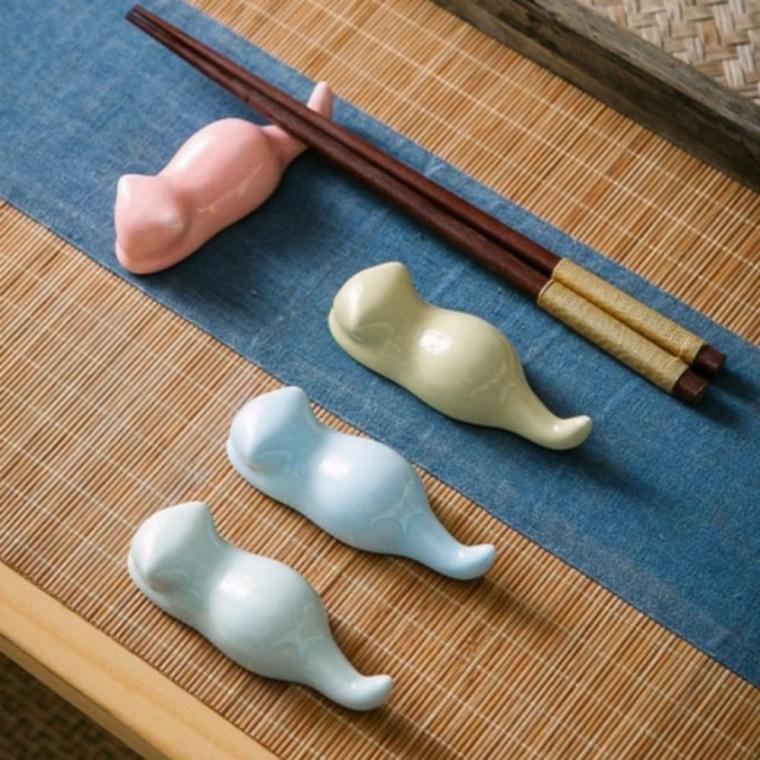 수저받침 고양이모양 붓거치대 트레이 집들이선물1+1