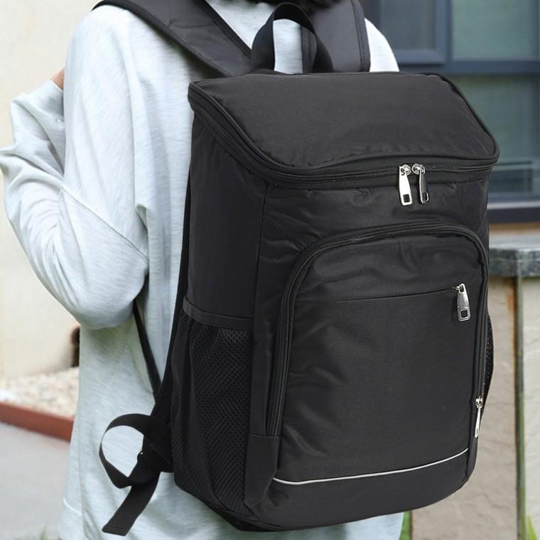 해피쿨 보온보냉 백팩(25L) (블랙+블랙) 캠핑보냉백팩 피크닉보냉백팩 나들이보냉백팩 소풍보냉백팩