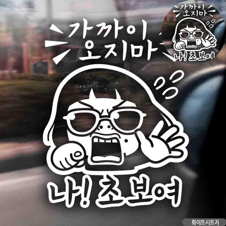 유리창스티커 초보스티커 자동차인테리어용품 차량용품 차량용스티커 자동차스티커
